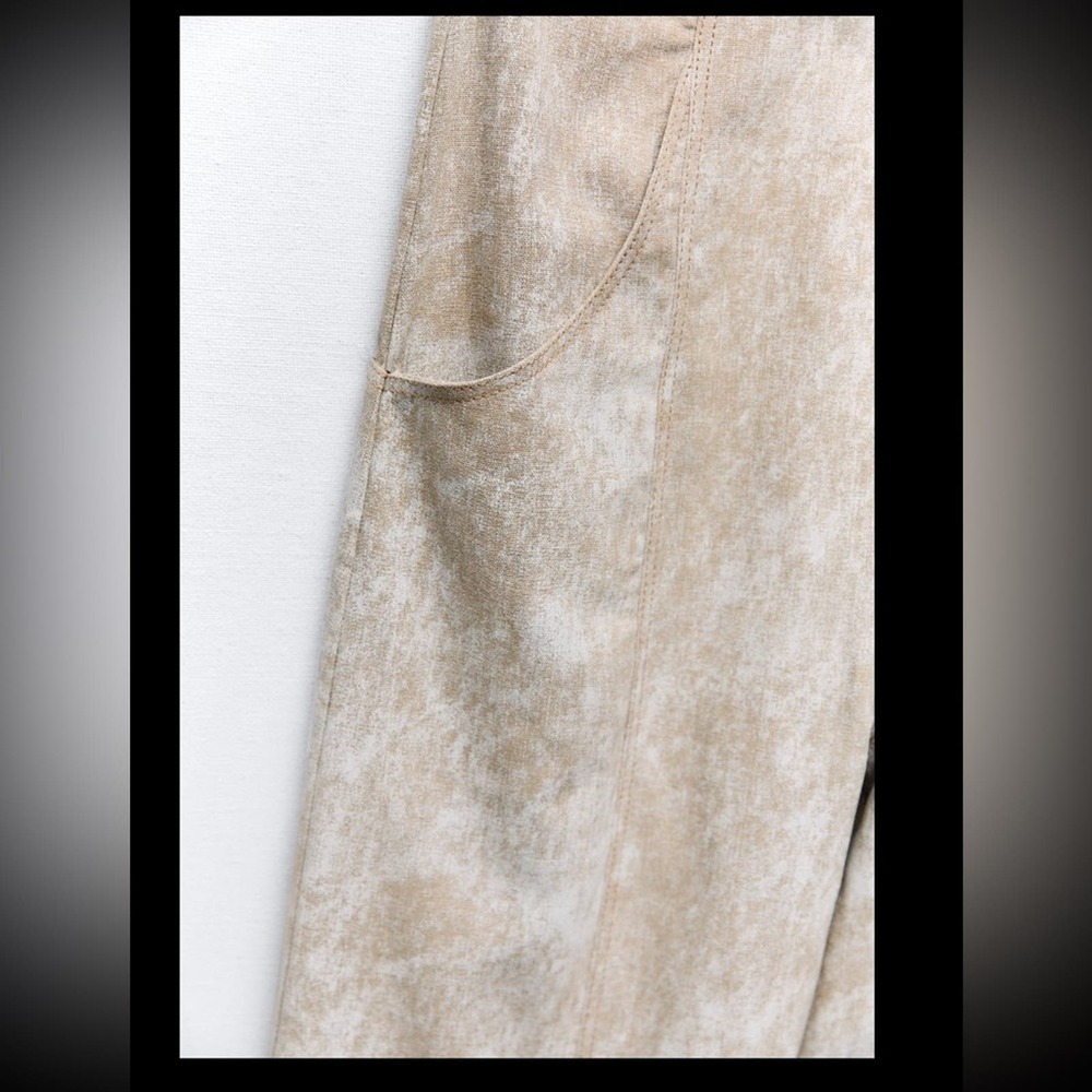 ZARA PRINTED LINEN BLEND JUMPSUIT - SIZE S - BRAND NEW WITH TAG - Picture 13 of 15